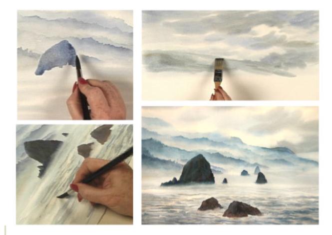 Selected details for Painting the Oregon Coast with Susie Short