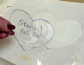 Valentine Stencil to make your own valentines!