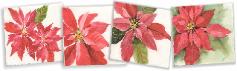 How to paint pretty poinsettias in watercolor